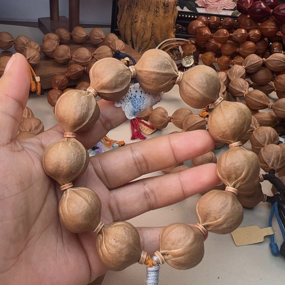 福***气橄榄核手串梅林铁核鲨鱼背素串 22×23