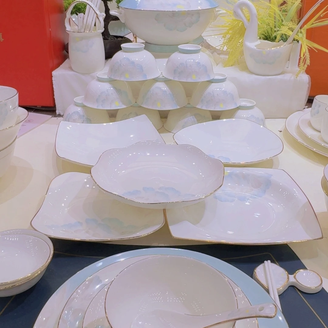 45%以上骨粉骨瓷景德镇描金邂逅补差价