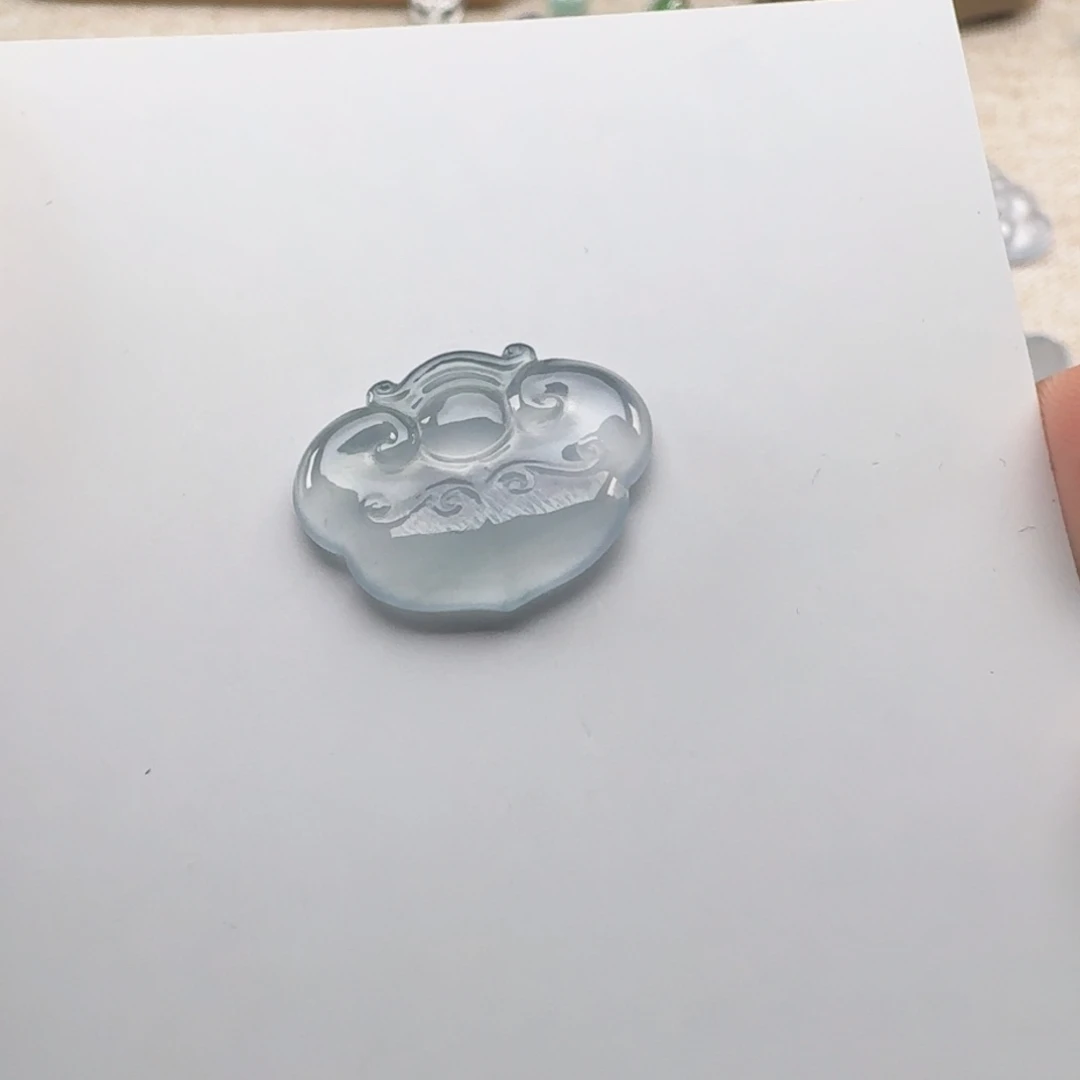 然***然定制翡翠未镶嵌如意