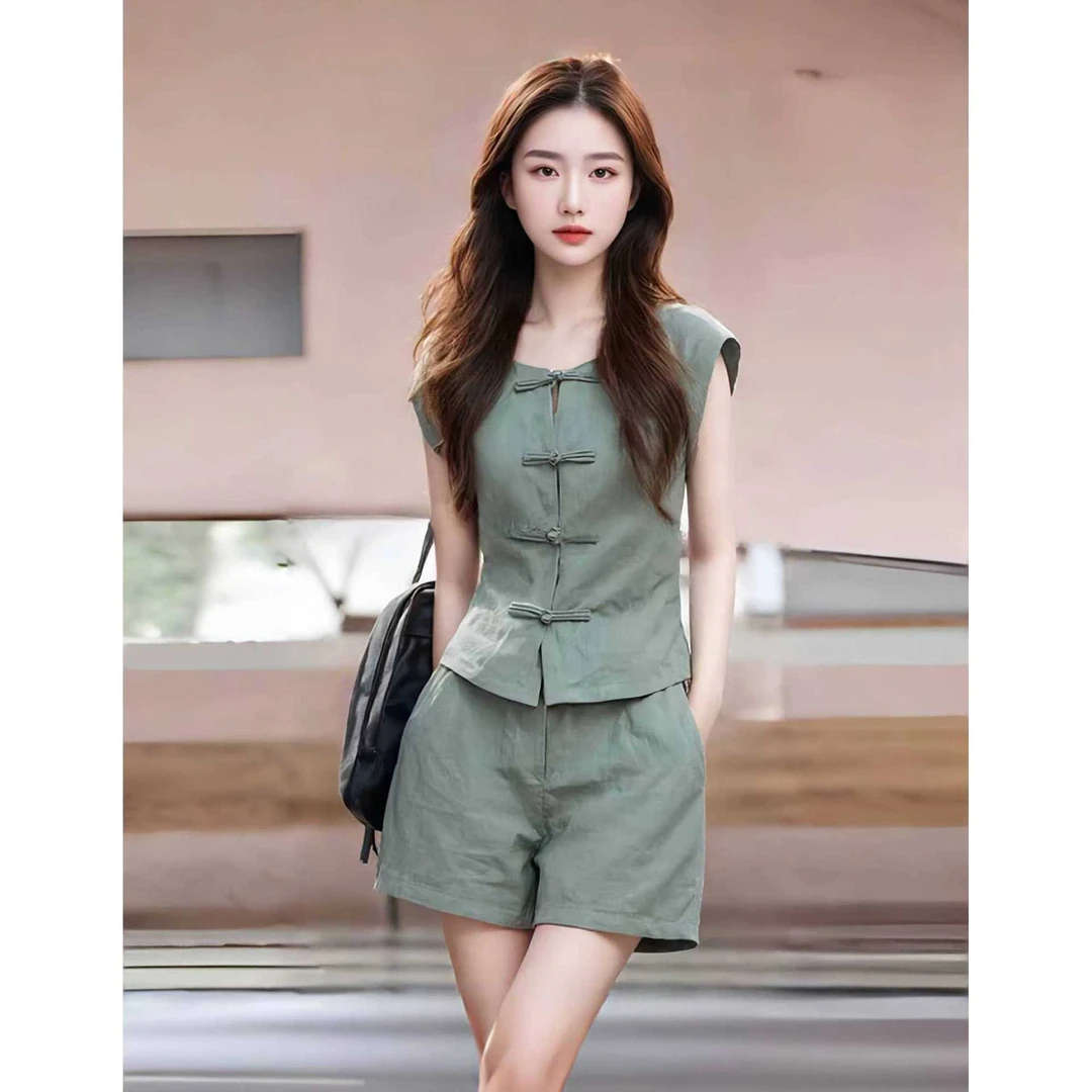 夏装搭配一整套又a又飒减龄夏天女装轻奢微胖夏季显瘦气质洋气