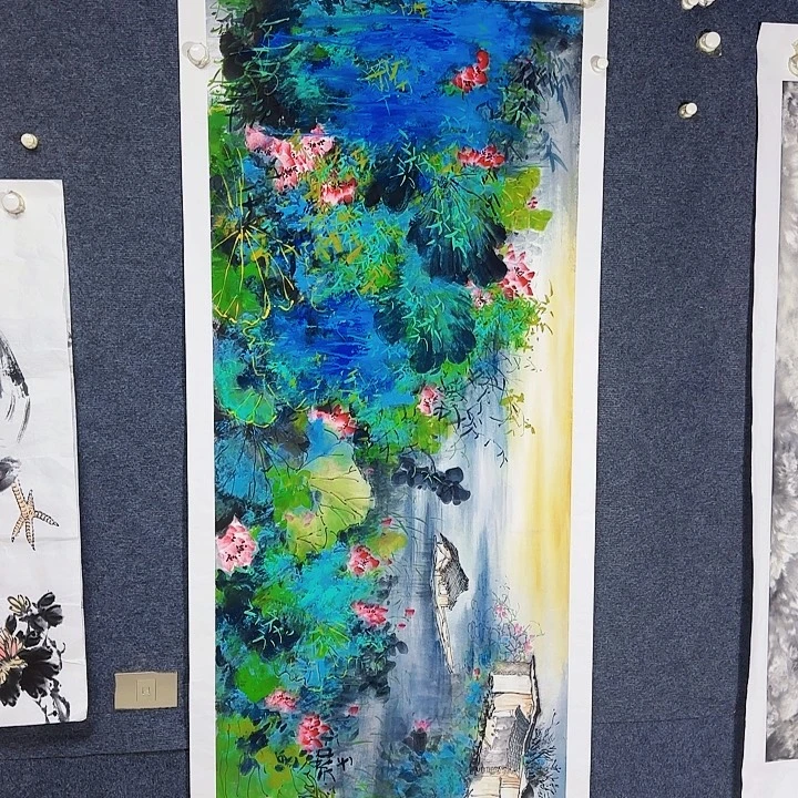国画国画花鸟画作品