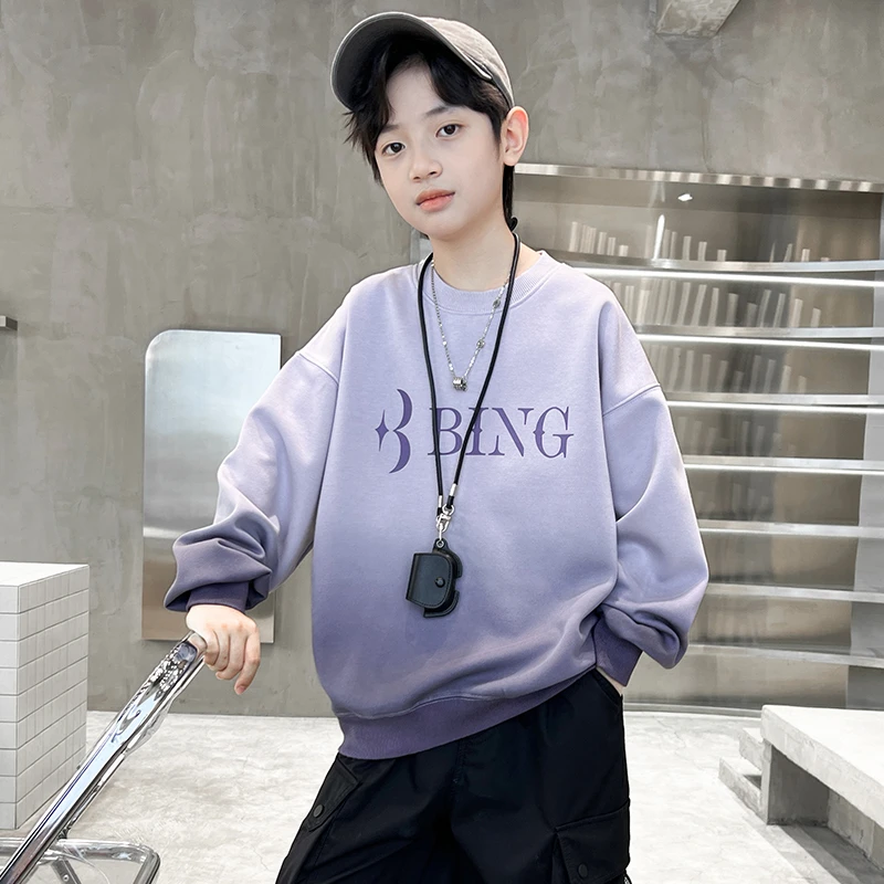 男童春装卫衣2025新款春季中大童儿童男孩春秋款酷帅气时髦上衣潮