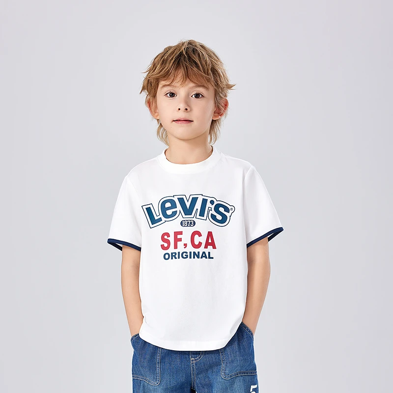 Levi's李维斯儿童童装夏季男童休闲短袖T恤LVB-TE-N188