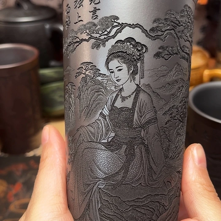 茶杯紫砂宜兴紫砂茶具正品