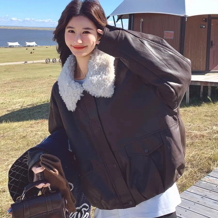 上新皮衣外套百搭时尚