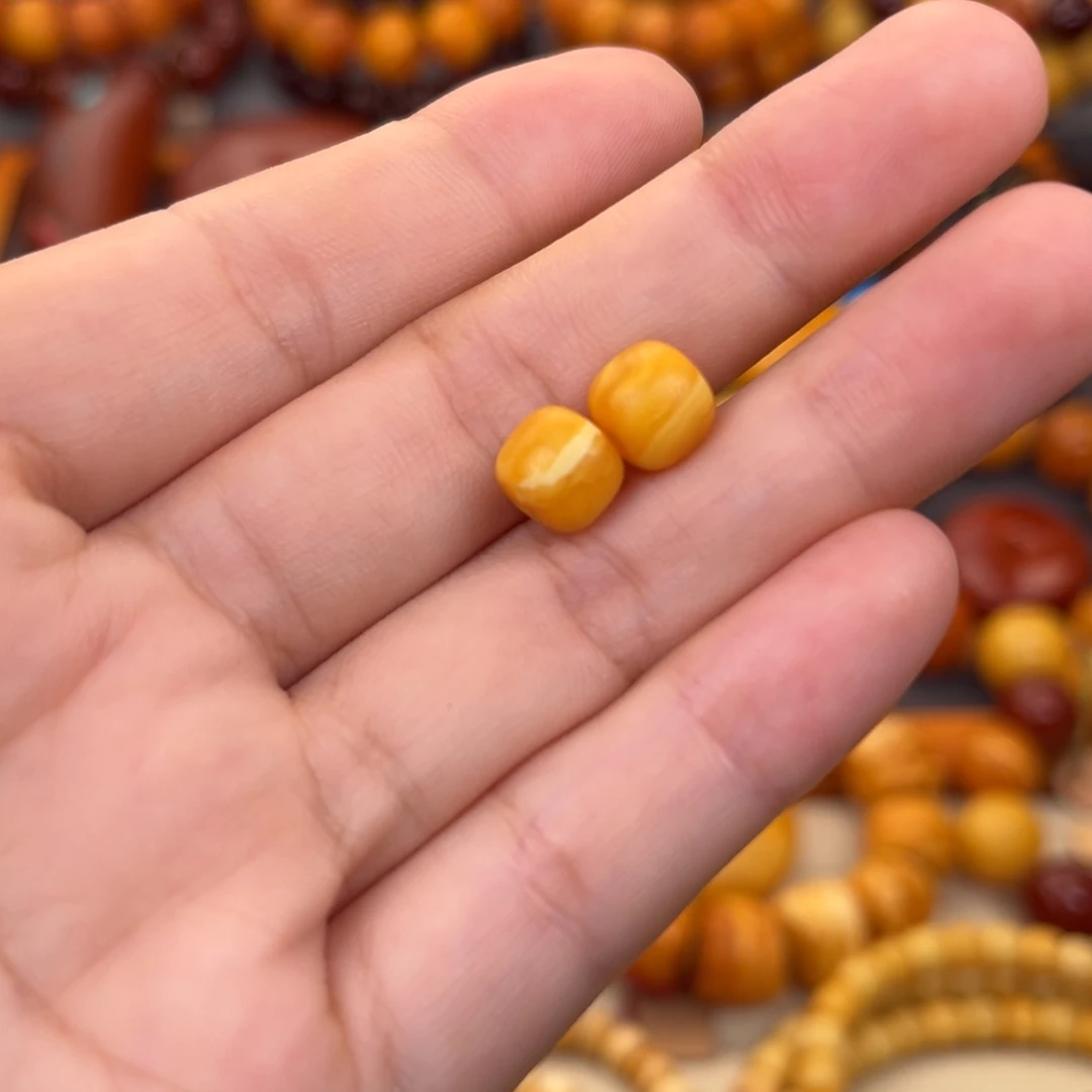 裸石蜜蜡未镶嵌蜜蜡X8mm