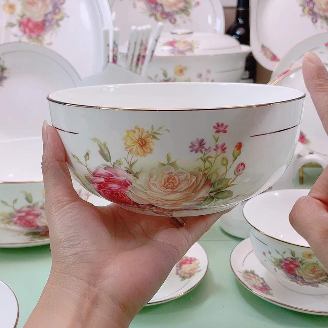 娟***姐45%以上骨粉骨瓷7英寸汤碗2个