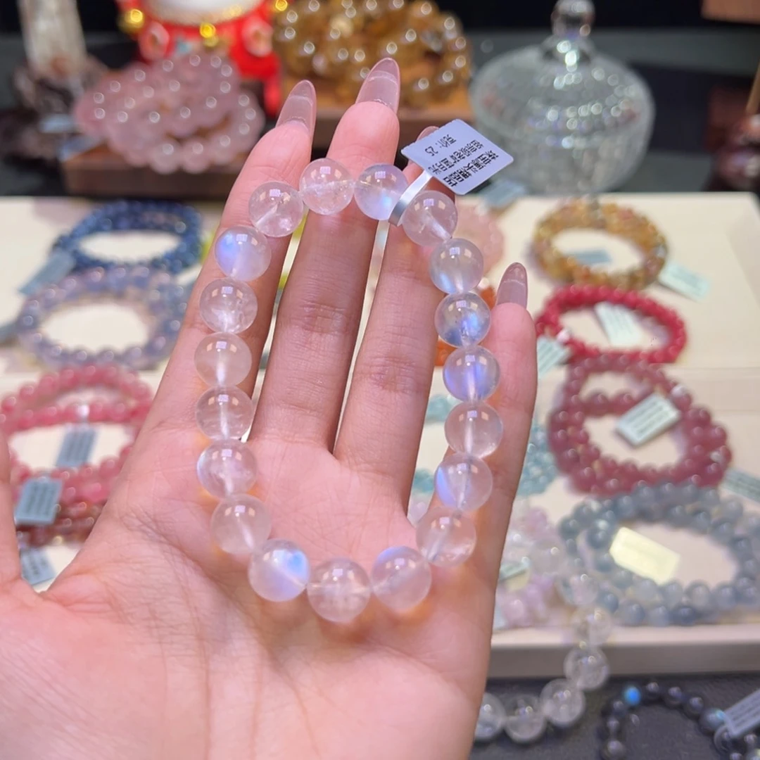 手串未镶嵌长石T****L10m祖宗级老矿蓝月光