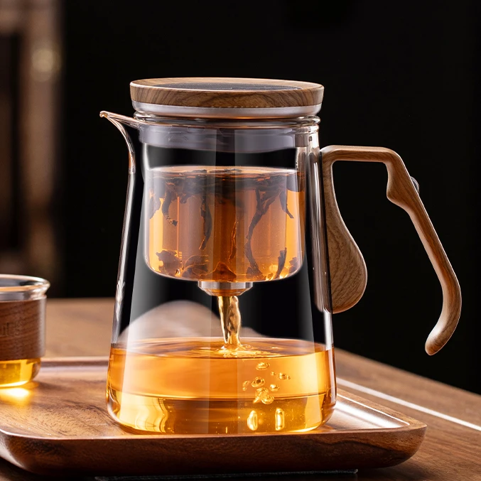 【顶壶】耐热耐高温高硼硅茶水分离茶道茶器家用泡茶壶煮茶壶茶具