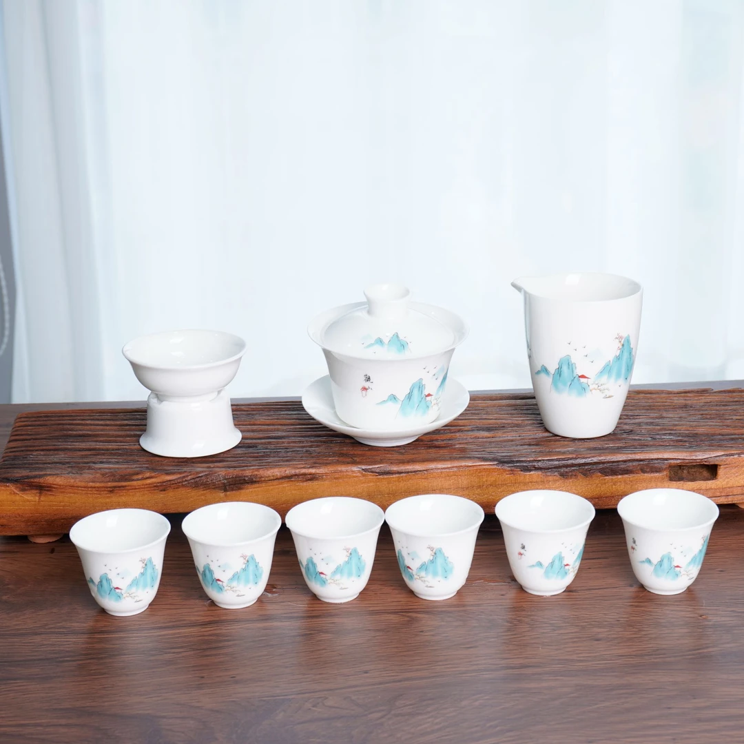 【清仓福利】观山盖碗茶具套装，安全泡沫包装