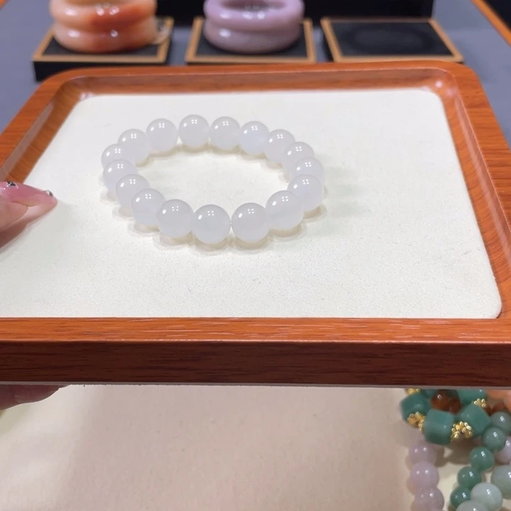 未镶嵌手镯石英岩玉不*姜