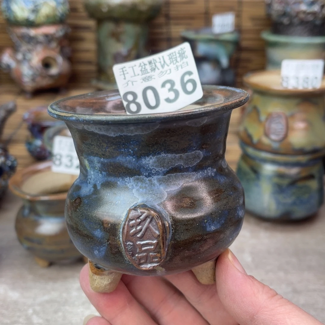 手工花盆默认瑕疵完美者勿拍