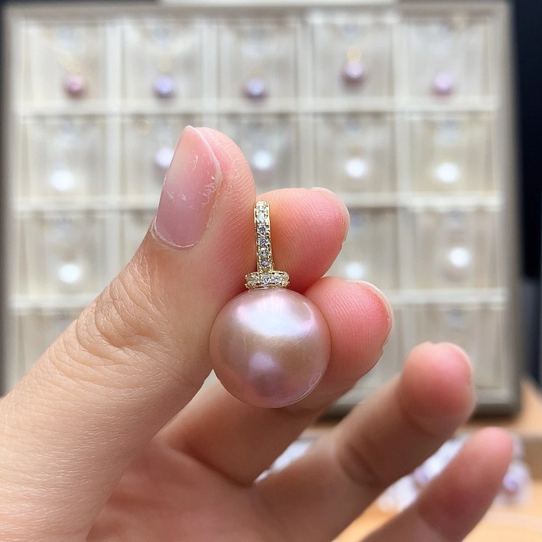 颈饰合金淡水珍珠