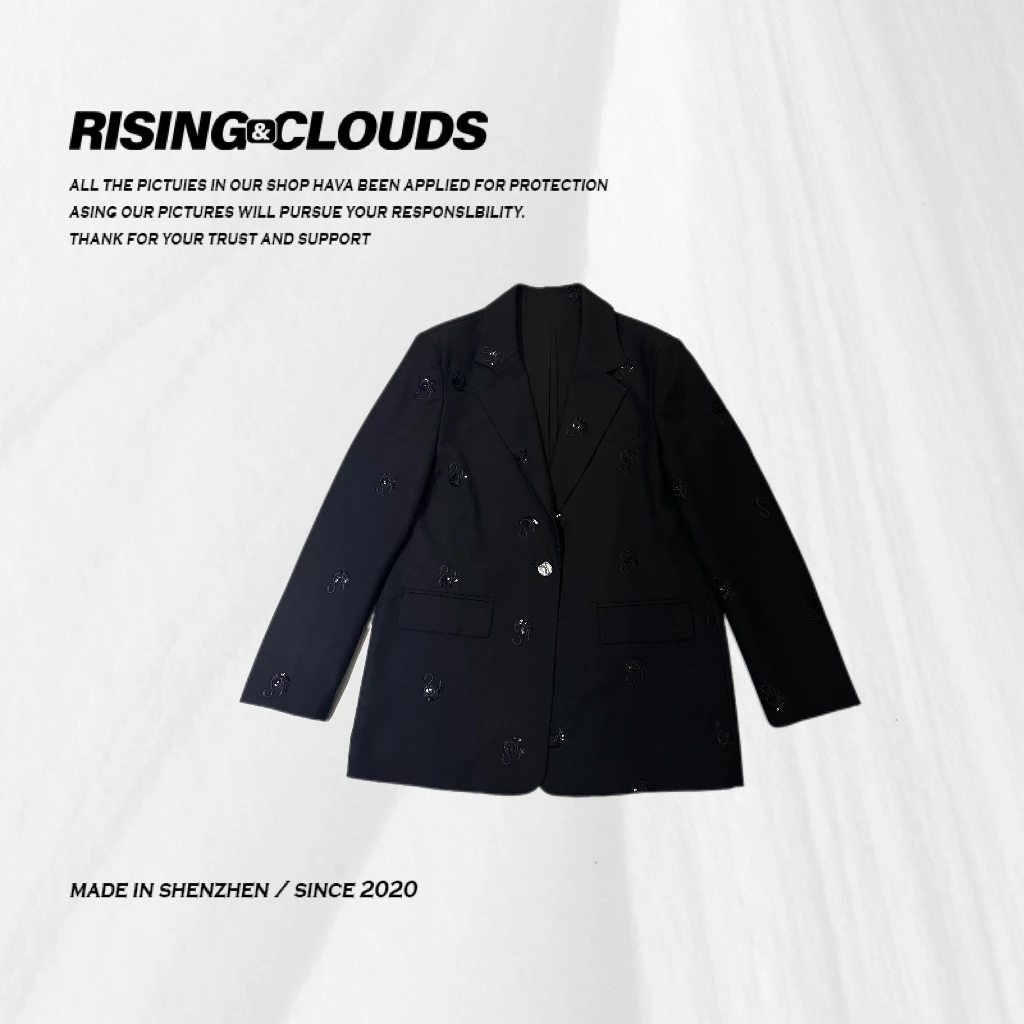 RISING&CLOUDS小云姐【天鹅】深圳百搭显瘦百搭长西装070458