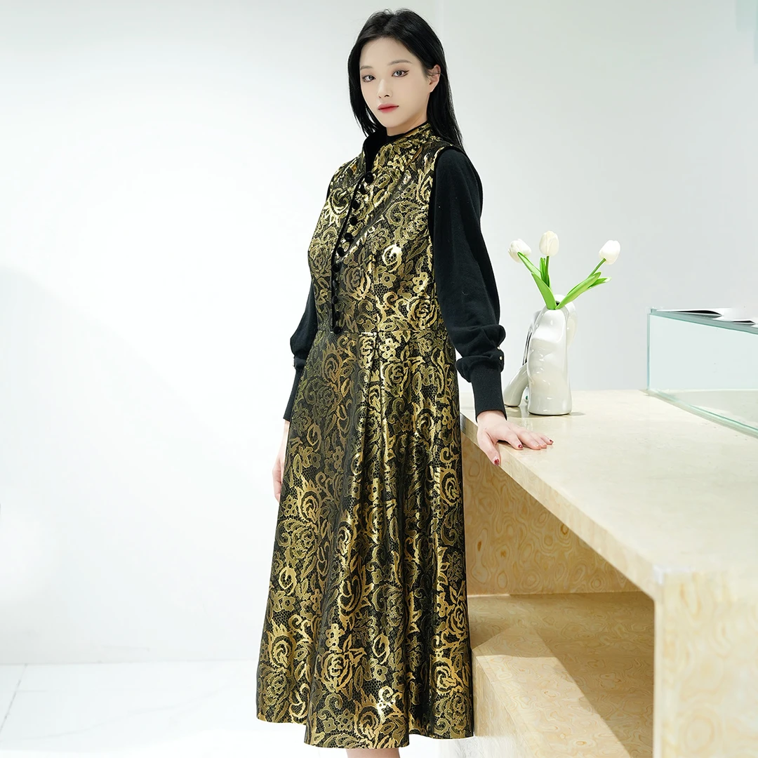 【小熊专属】显瘦气质时尚复古国风优雅连衣裙VHS444DRX0