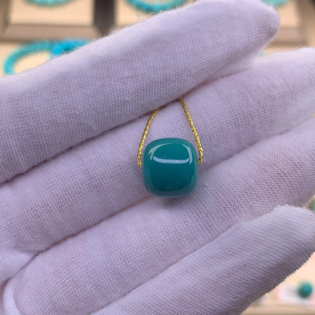 未镶嵌绿松石珠宝奇石11.5*10.5