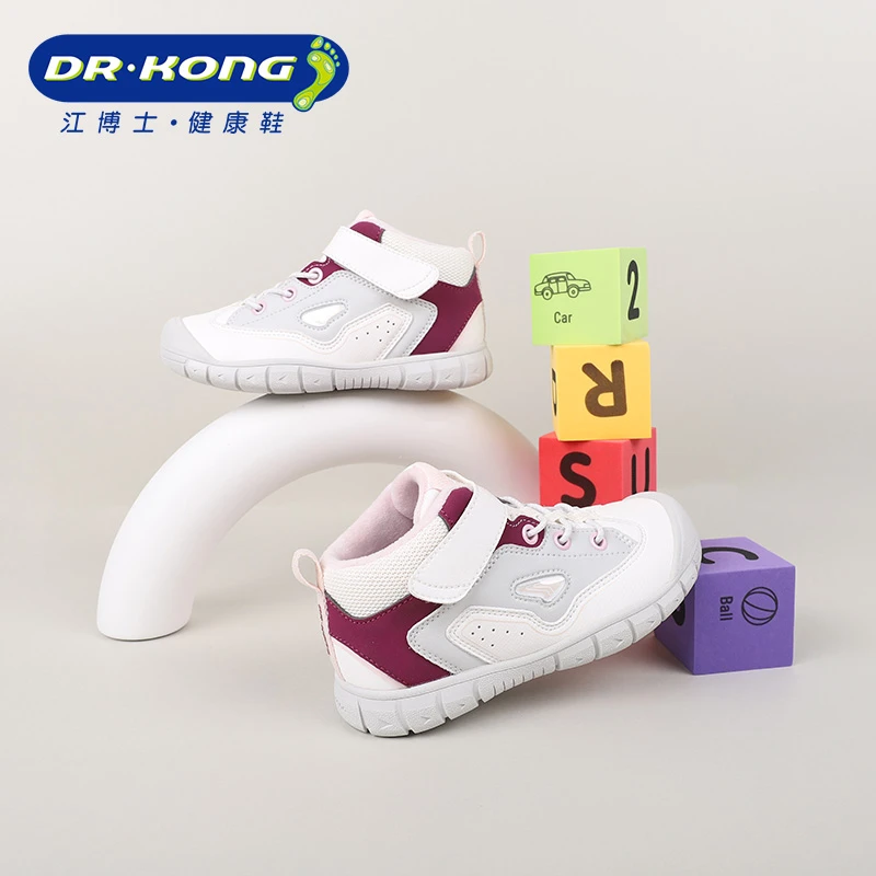 Dr.Kong/江博士童鞋冬季女童二段高帮加绒保暖学步鞋B1404835A