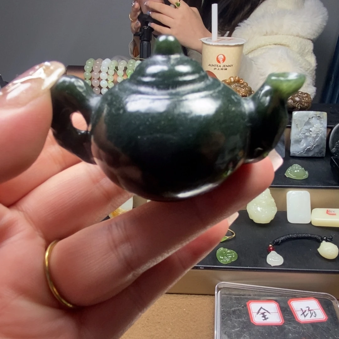 和田玉（青玉）未镶嵌颈饰