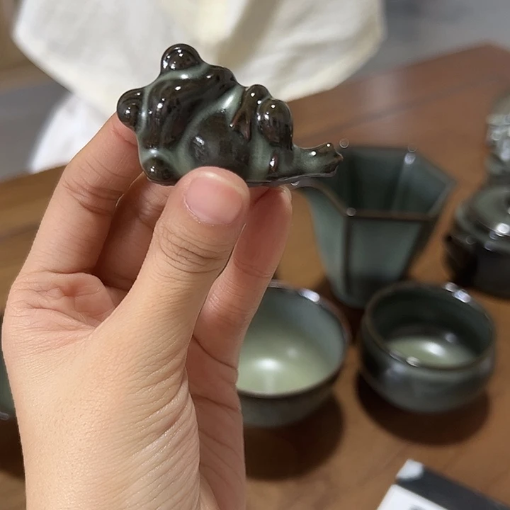 龙泉云间青瓷小米茶器