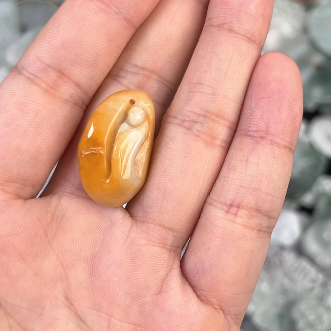 翡翠未镶嵌颈饰多样性发其一，天然A货翡翠0027