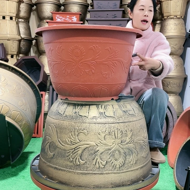 圆盆红色六零两个