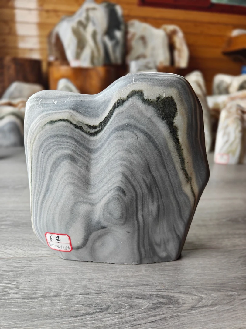 6号汉白玉参拍客厅办公室装饰摆件