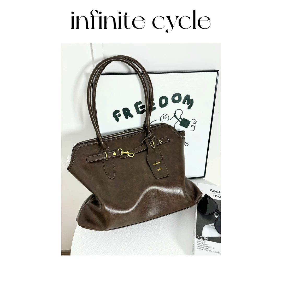 【E251-E300】infinite cycle简约ins小众单肩斜挎包