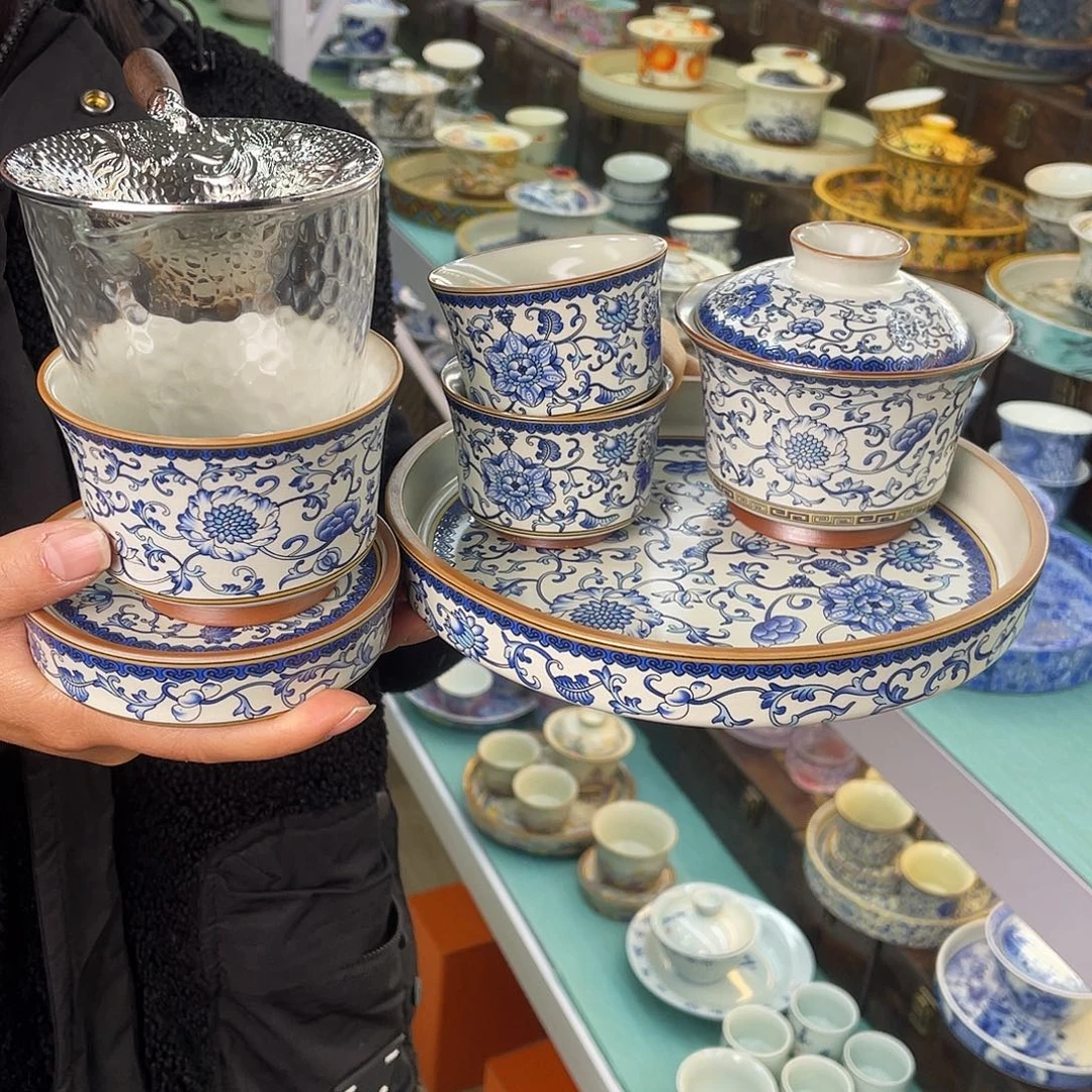 盖碗茶具套装家用链接