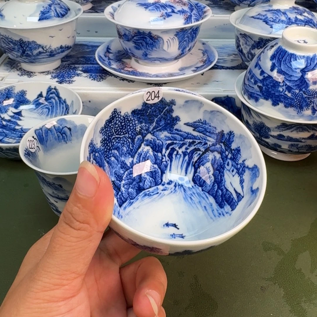 景德镇纯手绘茶具圆圆204