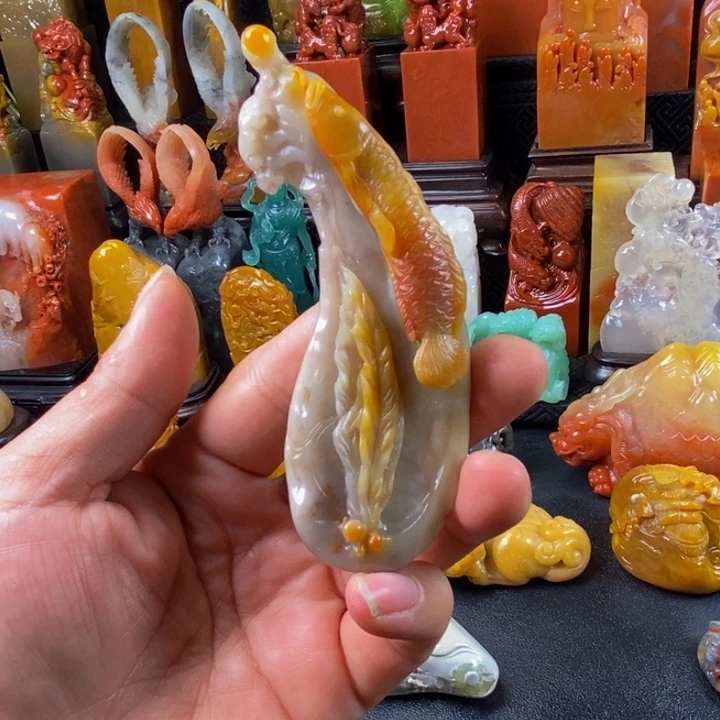 寿山石印石杜林石