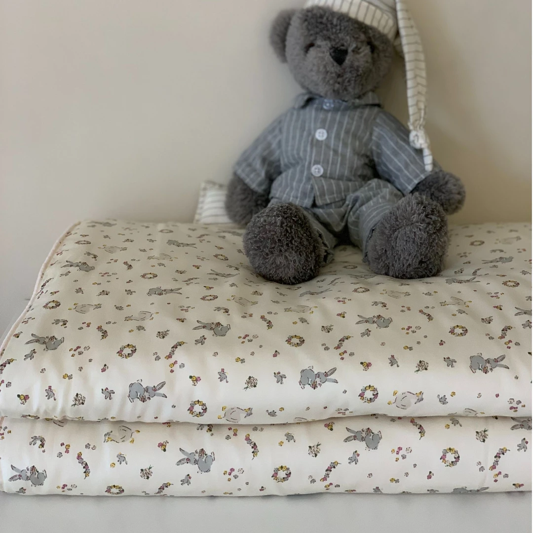 韩国大鹅莫代尔天 丝空调被2米田园碎花夏季凉感薄被双人夏被可洗