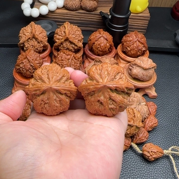 文玩核桃把件大粗筋全品无修精品配对