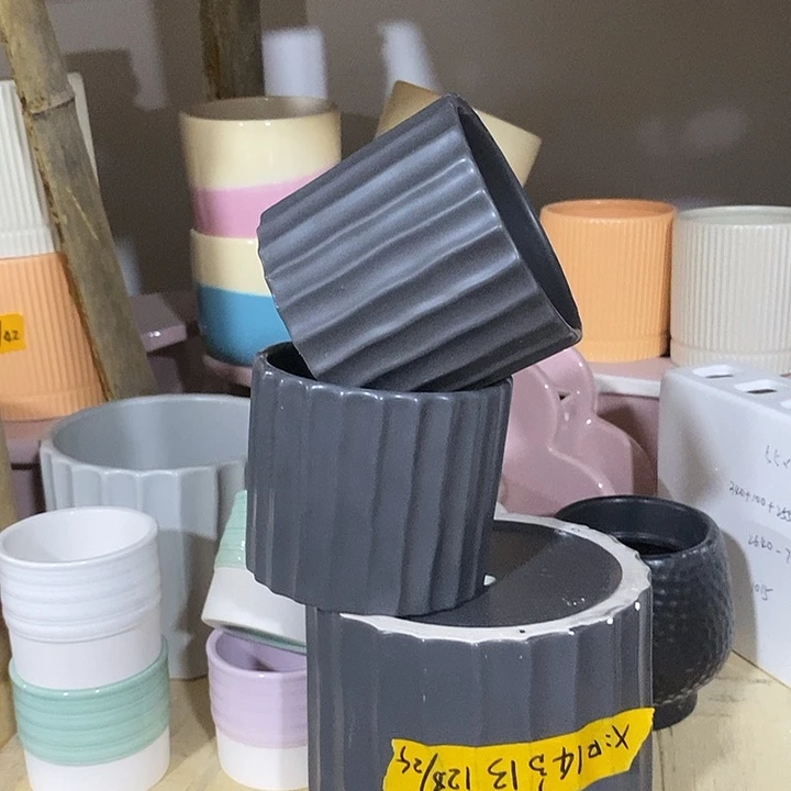 摆件陶盆有孔 微瑕介意勿拍