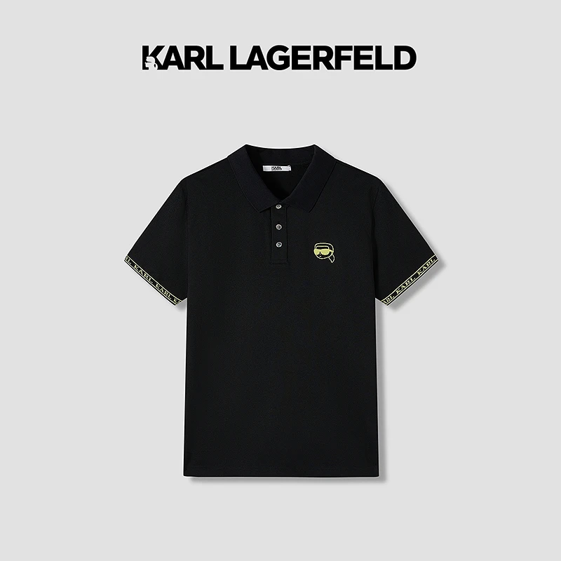 【官方男装】KARL LAGERFELD卡尔拉格斐短袖POLO老佛爷M22X2045