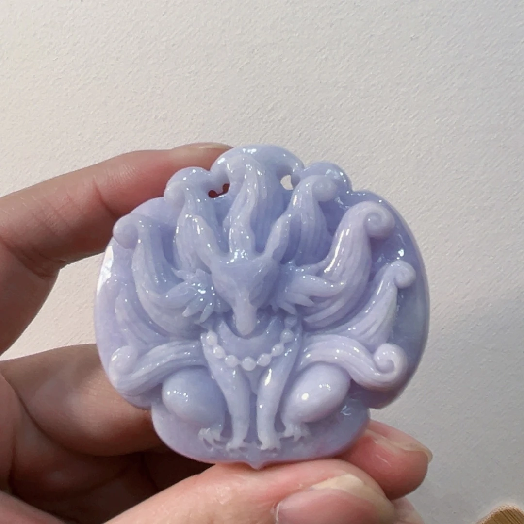 翡翠合金吊坠(赠链)代编织