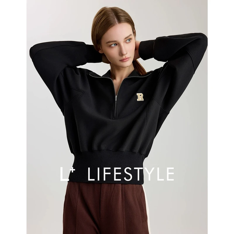 【强哥专属】lifestyle Polo翻领半拉链套头卫衣 L3337082