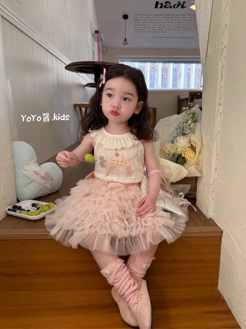 【YoYo酱.】1-30 编码 No退 2025年夏季新款韩版女童甜美软妹裙