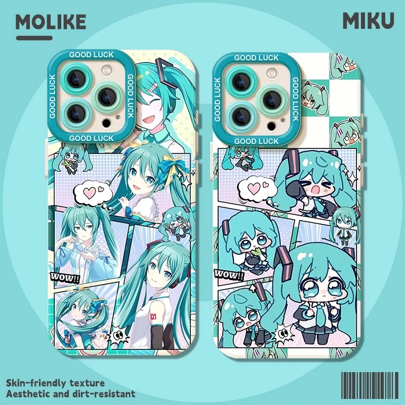 初音未来适用苹果16手机壳新款华为动漫oppo二次元小米15vivo周边