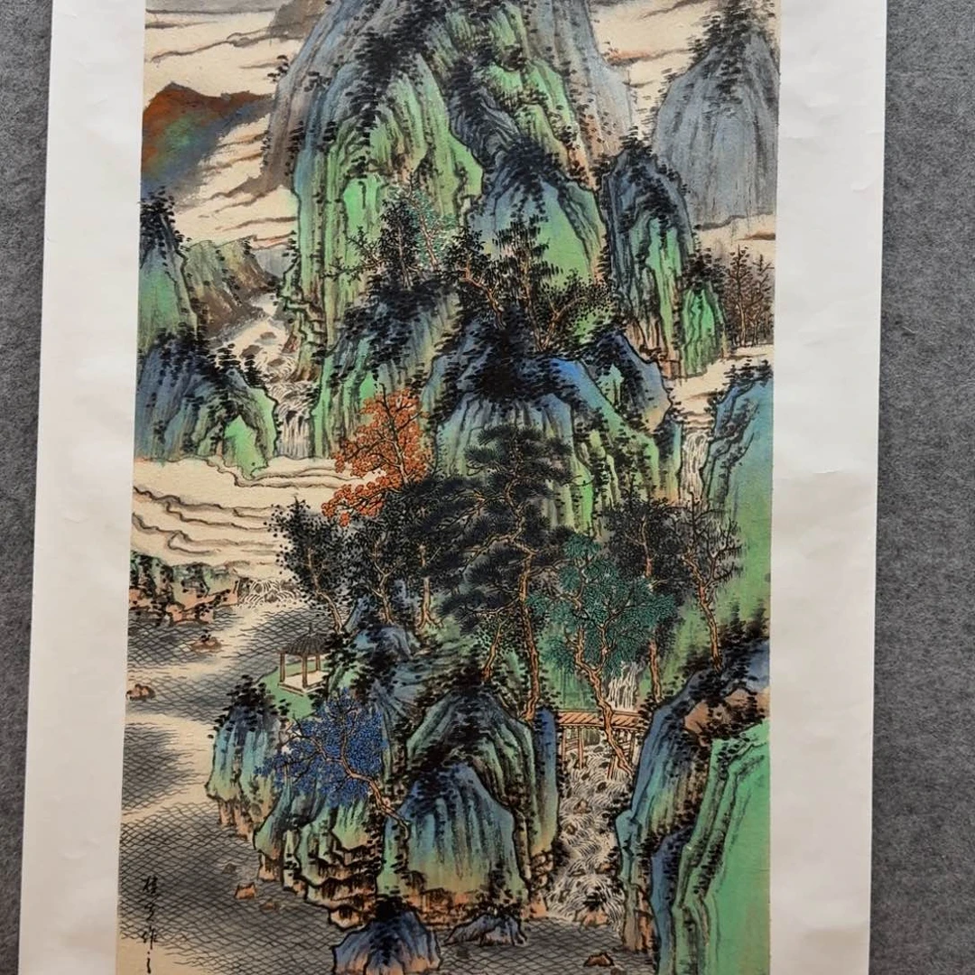 国画刘儒樵三尺仿古山水