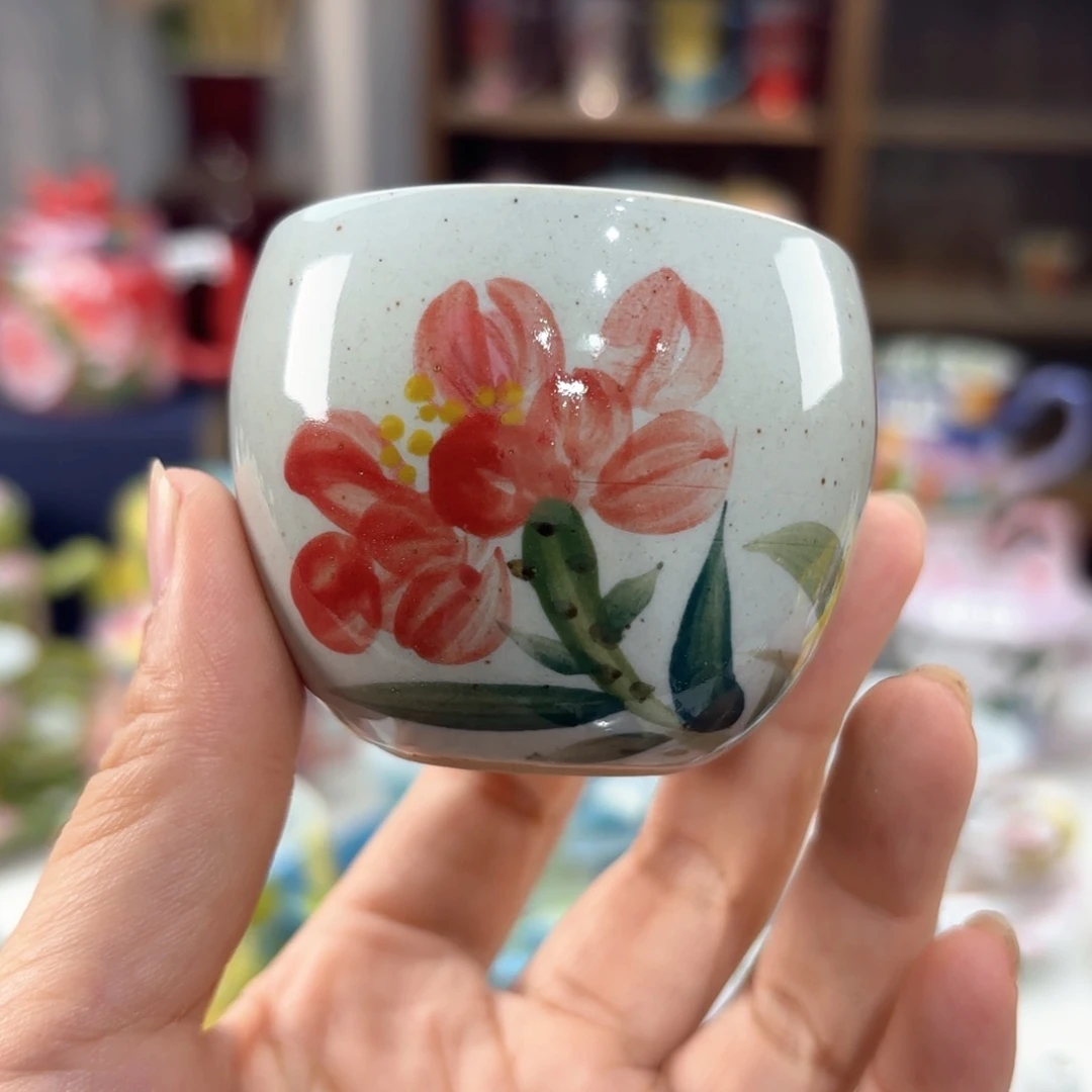 景德镇手绘高温釉下彩陶瓷茶具
