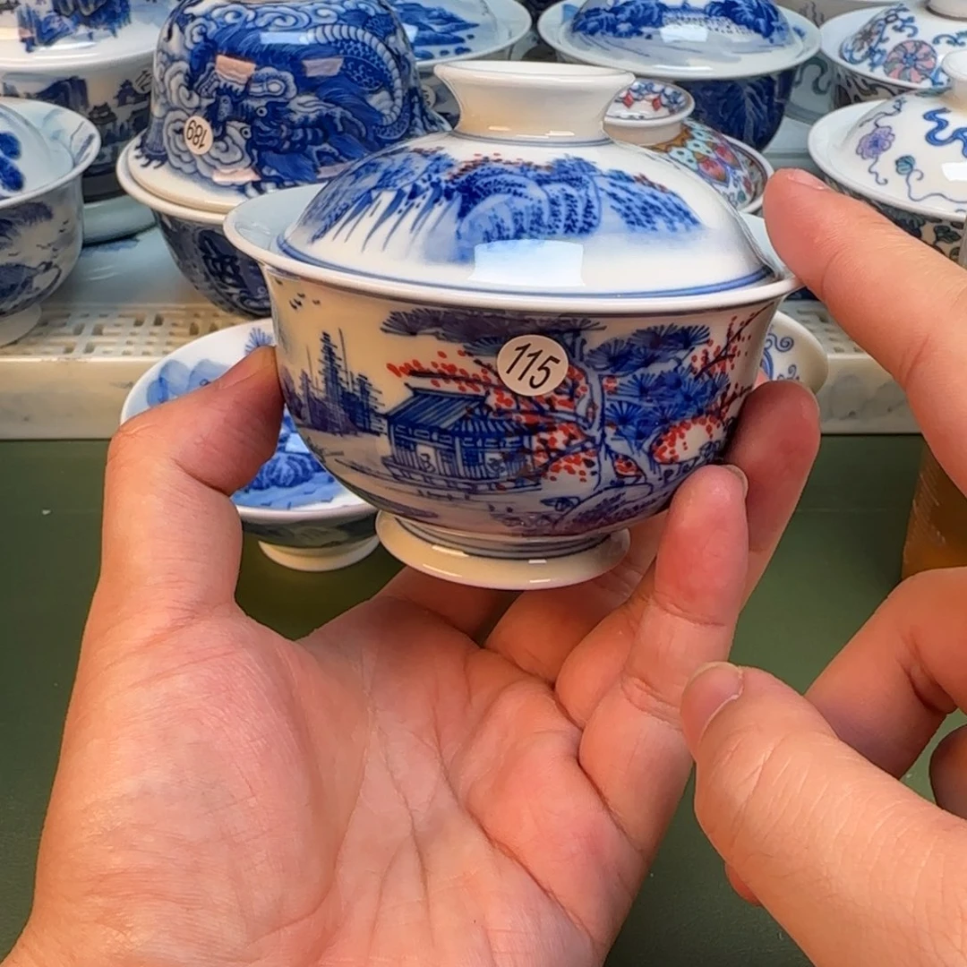 彦祖纯手工手绘茶具115