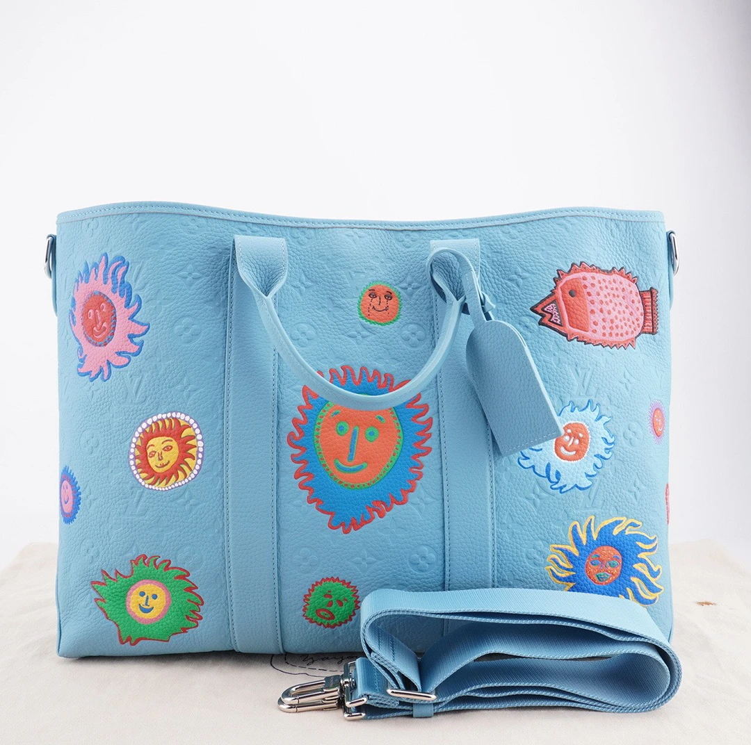 未使用 LouisVuitton/路易威登 草间弥生联名Weekend手提包 F472