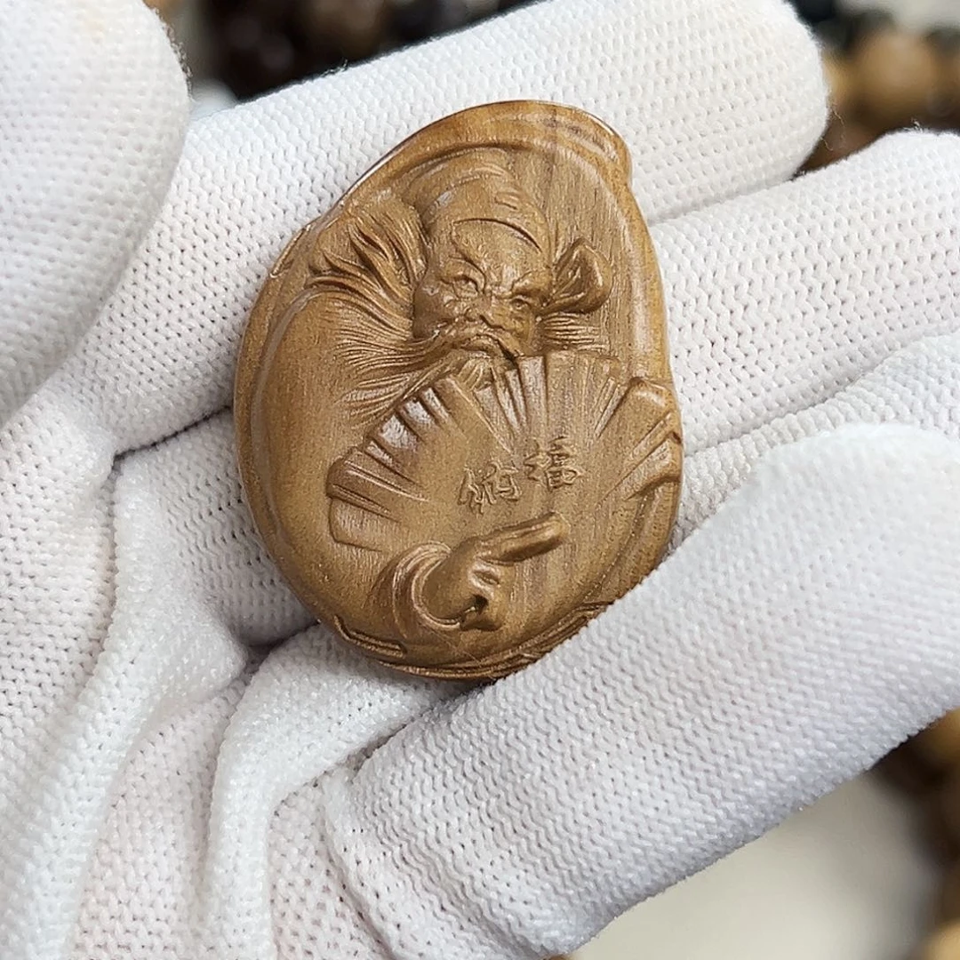 檀香木其他老山檀香纳福牌