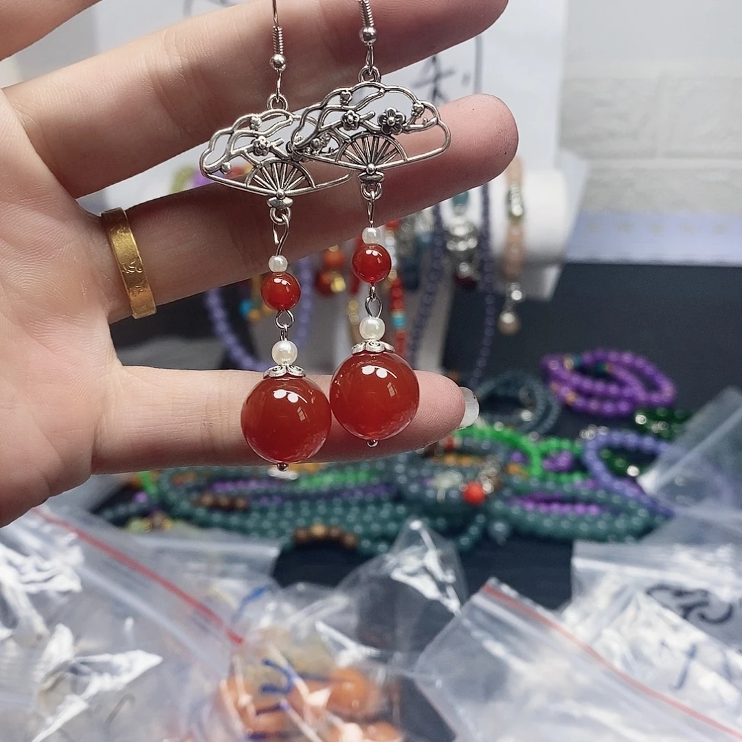 未镶嵌耳饰玛瑙/玉髓16