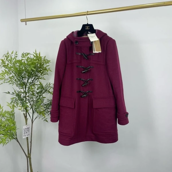 妃鱼/博柏利/羊皮/剪羊毛/大衣/95新/琳零一一八