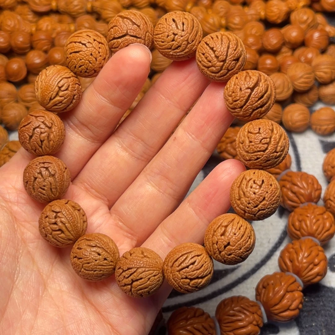 桃核手串龙纹桃核