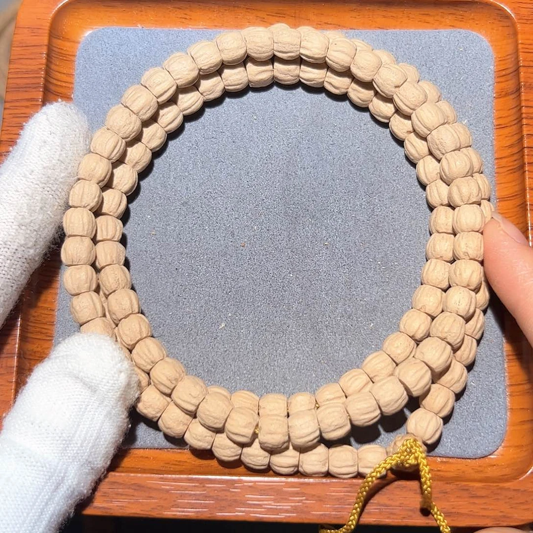 柏香籽/百香籽手串粉皮方块筒顺7+