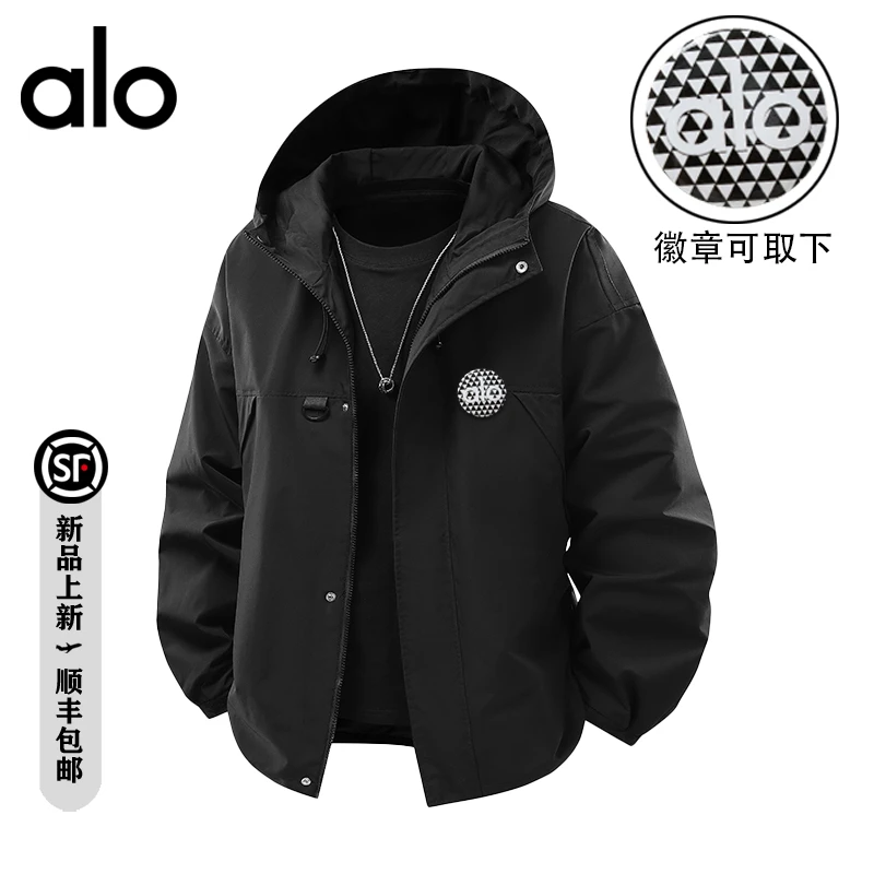 alo潮牌 秋季新款登山外套防水运动徒步潮流情侣夹克上衣