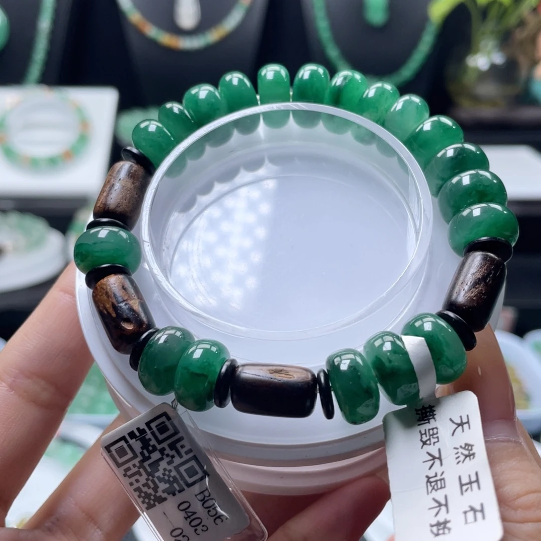石英质玉（非洲翠）未镶嵌手串