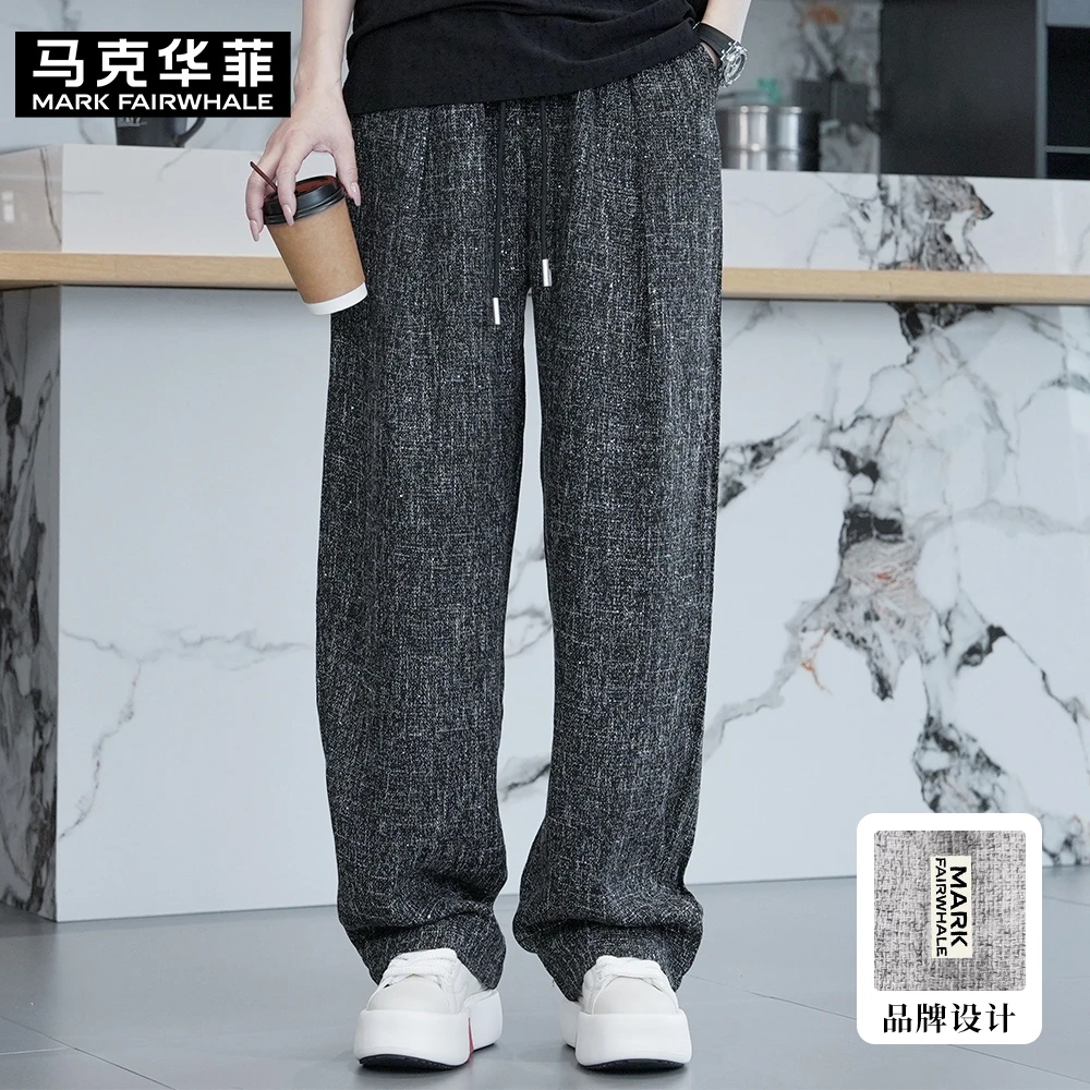 MARK FAIRWHALE/马克华菲裤子男夏季2025新款休闲百搭直筒裤宽松